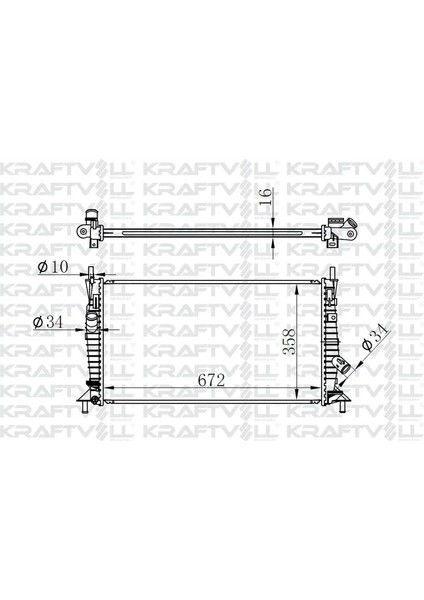 Motor Su Radyatoru Brazıng Focus - C Max 1.6tdcı 0311 Mazda 3 1.4 - 1.6 0309 Volvo C30 C70 S40 V5