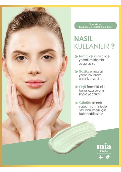 Tiger Grass Cilt Ton Eşitleyici 50 Spf Cica Krem 30 ml