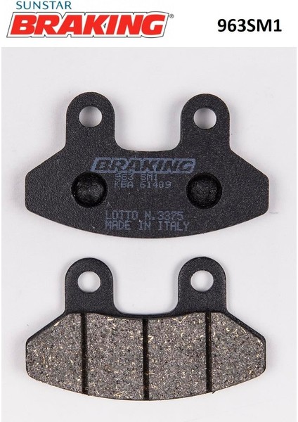 200SM1 2013-2021 Honda Crf 250 L Uyumlu Ön Fren Balatası Yarı Metalik Balata