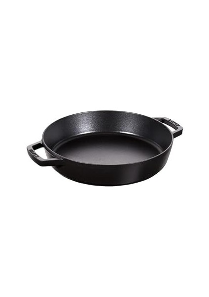Çift Kulplu Döküm Izgara Tava Siyah 20 cm