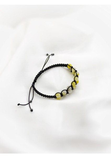 Çift Sıra Yeşim Taşı Makrome Bileklik fiyatları