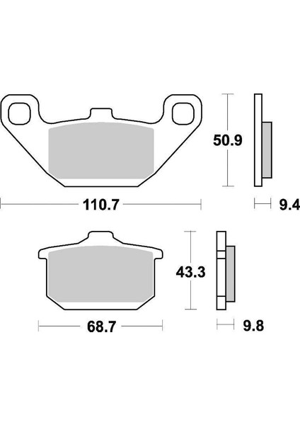 662SM1 1988-1995 Kawasaki Vn 1500 Uyumlu Ön Fren Balatası Yarı Metalik Balata fiyatları