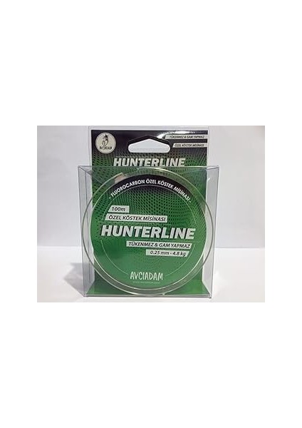 Avciadam Hunterline 0,25MM - 4,8kg 100M Fluorocarbon Köstek Mi̇si̇nasi