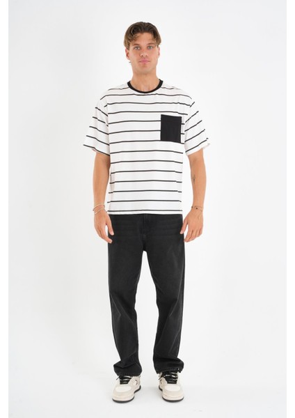 Alexandergardı Cep Detaylı Bisiklet Yaka Çizgili T-Shirt fiyatları