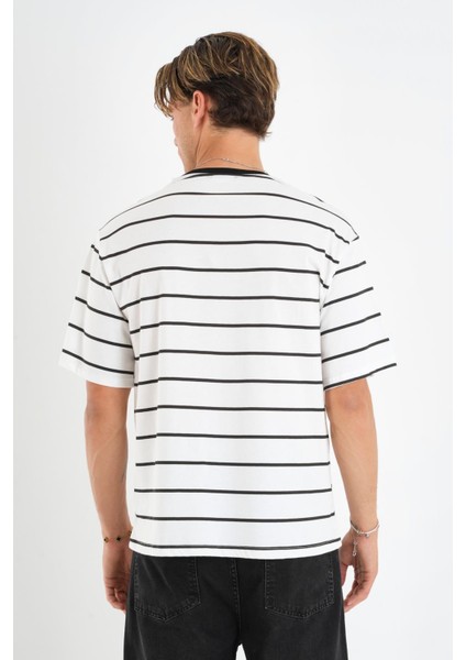 Alexandergardı Cep Detaylı Bisiklet Yaka Çizgili T-Shirt fırsatları