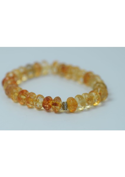 7A Kalite Sitrin Taşı Bileklik (Özel Kesim)