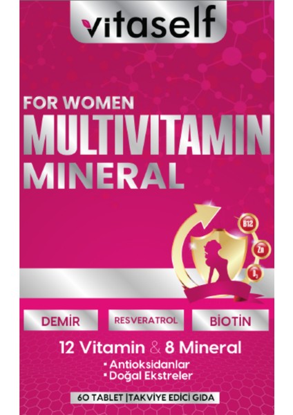 Women Multivitamin & Mineral 60 Tablet (Kadınlara Özel)
