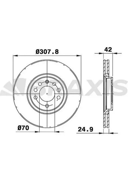 On Fren Dıskı (5 Bıjon) Astra G / H Zafıra B Corsa D Corsa E Zafıra B Adam