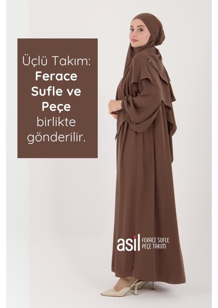 Asil Ferace Sufle Peçe Takım Camel fiyatları