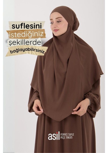 Asil Ferace Sufle Peçe Takım Camel modelleri