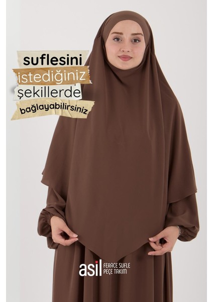 Asil Ferace Sufle Peçe Takım Camel fırsatları