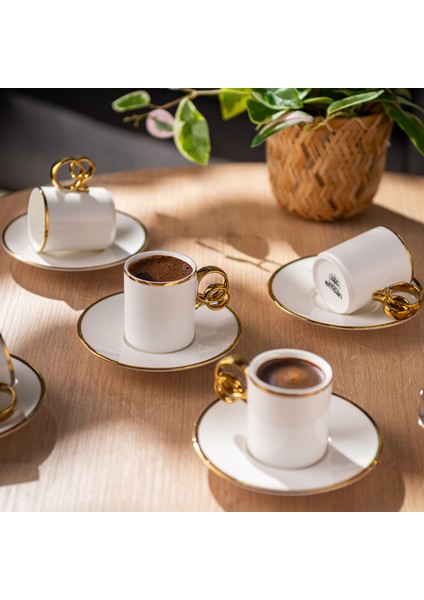 Wedding 90 ml 6'lı Kahve Fincan Takımı fırsatları