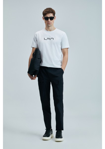 Blaze Modern Grafik T- Shirt Siyah