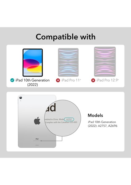 iPad 10 (2022) Tempered Glass Ekran Koruyucu