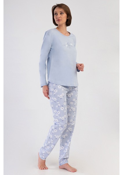 Pamuklu Kadın Uzun Kol Pijama Takım , 408469 fiyatları