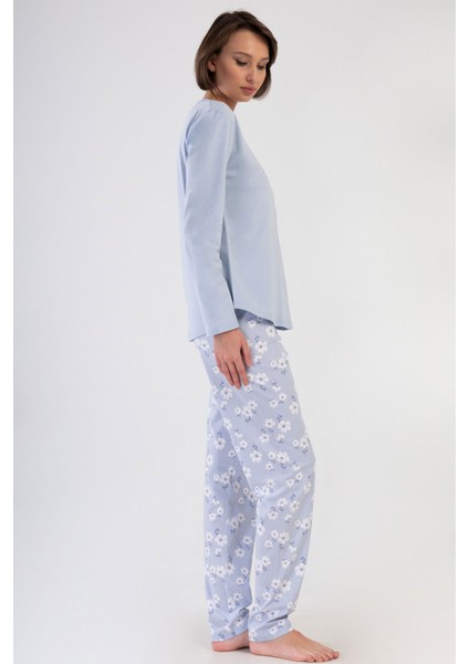 Pamuklu Kadın Uzun Kol Pijama Takım , 408469 modelleri