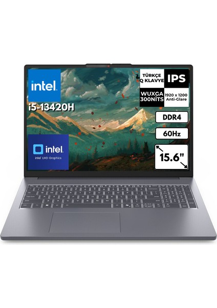 Ideapad Slim 3 16IRH10 I5-13420H 24 GB 2 Tbssd UHD Graphics 16" Wuxga Windows 11 Home Taşınabilir Bilgisayar 83K2001FTRAT34