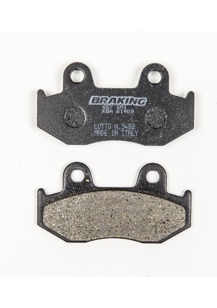 667SM1 2008-2014 Honda Ps 150I Uyumlu Ön Fren Balatası Yarı Metalik Balata