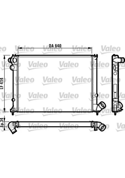 Motor Su Radyatoru P406 XU10J4R (2,0 16V) Klımalı