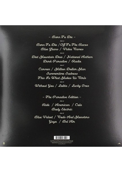 Lana Del Rey - Born To Die / The Paradise Edition (Tek Plak) fiyatları
