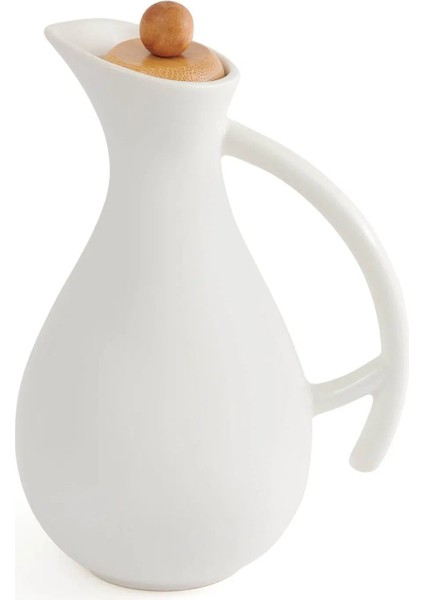Fiona Bambu Kapaklı Porselen Yağlık 1700 ml 102044 fiyatları