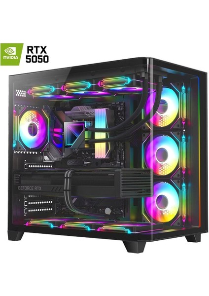 DRX7511 Ryzen 7 5700X 32GB Ram 1tb M2 Nvme SSD 8gb RTX5050 Oyuncu Hazır Sistem