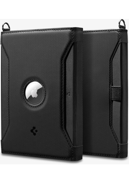 Passport Holder RFID Korumalı AirTag Destekli Seyahat Çantası Pasaport Cüzdan Black - AFA08852
