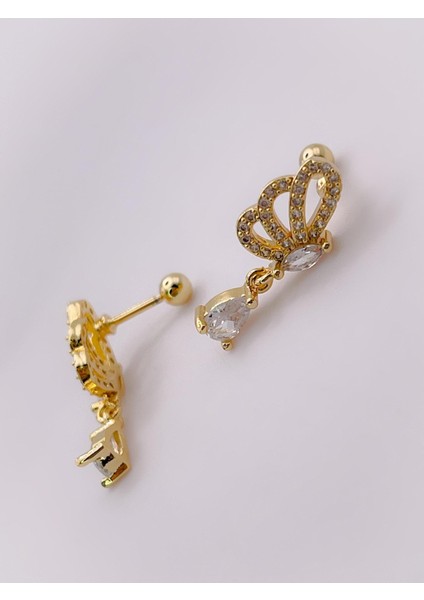 Cerrrahi Çelik Piercing ( Pirsing ) Sallantılı Damla Taşlı Kanat Tragus Helix Piercing (1ADET) modelleri