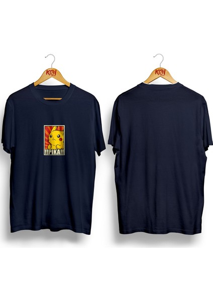 Pıkachu Baskılı/ Erkek Lacivert Renk T-Shirt / %100 Pamuk Premium Quality / Regular Fit fiyatları