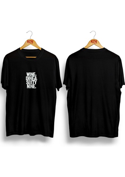 Nıne Dıne Sıxty Nıne/ Erkek Siyah Renk T-Shirt / %100 Pamuk Premium Quality / Regular Fit fiyatları