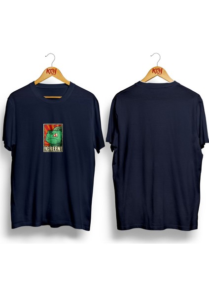 Bulbasaur Pokemon / Erkek Lacivert Renk T-Shirt / %100 Pamuk Premium Quality / Regular Fit fiyatları