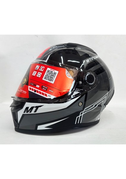 Stinger 2 Tron B12 Parlak Renk Şefaf Vizörlü V-28B