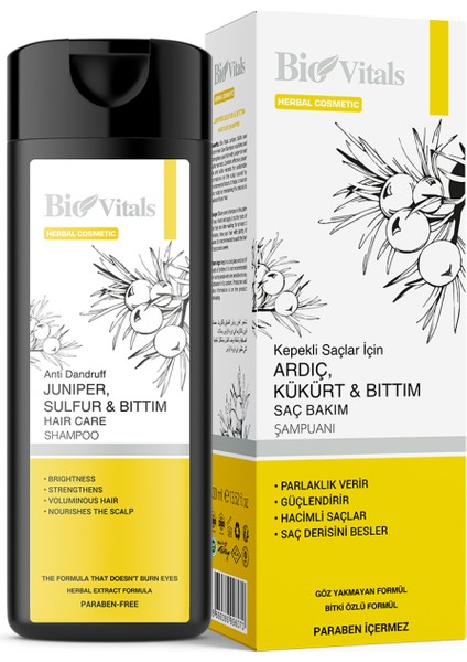Ardıç Kükürt Bıttım Şampuan 400 ml