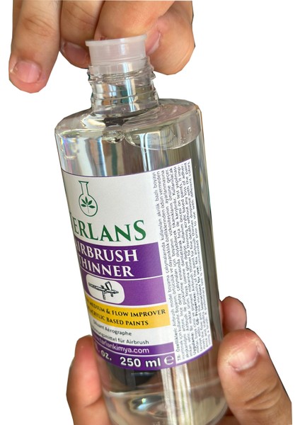 Airbrush Thinner 250 ml (Akrilik Boya) Airbrush Model Boyama Için Akrilik Bazlı Inceltici, Akışkanlık & Detay Kontrolü fiyatları