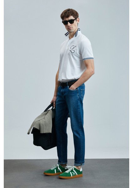 Anatol Smart Jean Erkek Pantolon Slim Fit Mavi