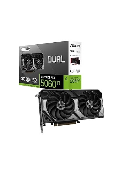 Dual RTX5060TI O8G Nvidia Geforce Rtx 5060 Ti 8gb Gddr7 128BIT Oc HDMI 3xdp Dlss4 Ekran Kartı