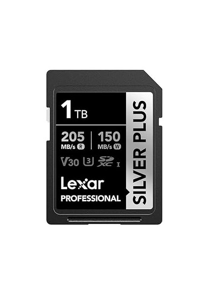 Lexar 1tb Silver Plus 205MB 4K V30 Uhsi Sd Hafıza Kartı