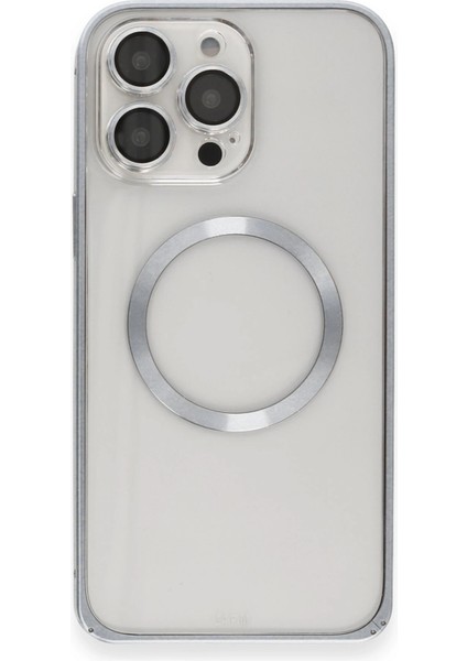 Iphone 15 Pro Max Kılıf Metal Bumper Magneticsafe Kapak - Gri Sptgl fiyatları