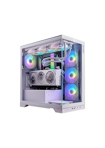 Xpg Adata Invader x Mid-Tower Gaming Kasa – Temperli Cam, Psu’suz, 6 Fan Desteği, 360MM Radyatör, B