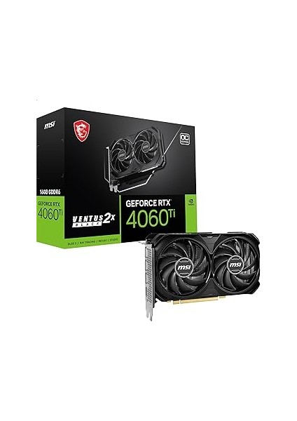 VGA Geforce Rtx 4060 Ti Ventus 2x Black 16G Oc RTX4060TI 16GB Gddr6 128B DX12 Pcie 4.0 X16 (3xd