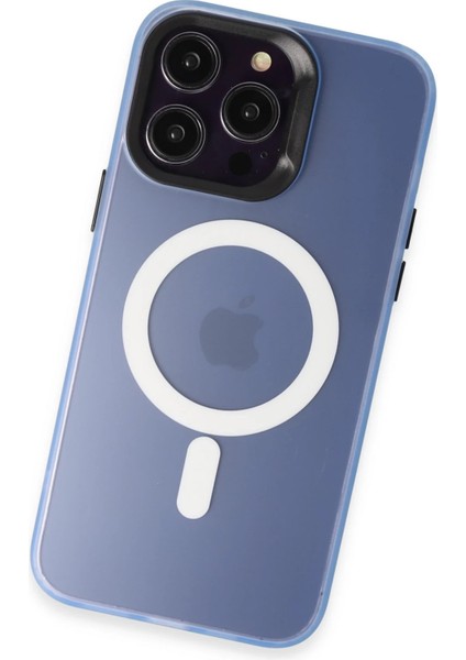 Iphone 13 Pro Max Kılıf Mateks Magsafe Kapak - Sierra Blue Sptgl