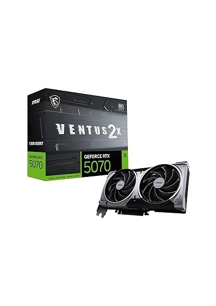 Nvidia Geforce Rtx 5070 12G Ventus 2x Oc 192 Bit Gddr7 Oyun Grafik Kartı, 2557 Mhz'e Kadar Frek