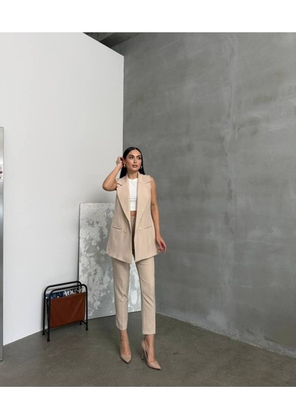 Astarlı Uzun Yelek V Yaka Doğal Düğmeli – Genç Stil fiyatları