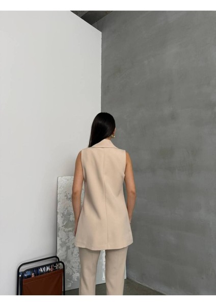 Astarlı Uzun Yelek V Yaka Doğal Düğmeli – Genç Stil modelleri