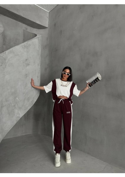 Unisex Oversize Eşofman Takımı - Pamuklu, Grafik Baskılı & Rahat