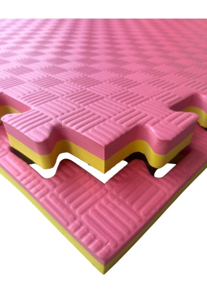 Tatami Eva Zemin Minderi 100X100X2,6 cm Siyah - Gri – Spor, Pilates, Yoga, Çocuk Oyun Alanları ve Jimnastik