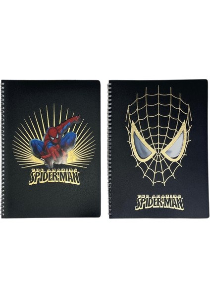 Spiderman A4 80 Yp. Plastik Kapak Kareli Defter Seti ( 2 Adet )