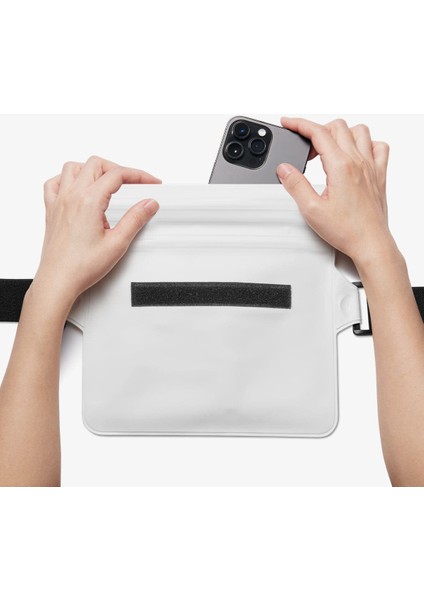 Aqua Shield WaterProof iPX8 Sertifikalı Su Geçirmez Bel Çantası (2 Adet) A620 Snow White - AMP06022 indirimleri