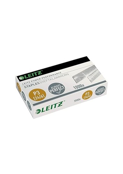 Leitz Power Performance Zımba Teli P3, 1000 Adet, Galvanizli, 55700000 24/6 mm