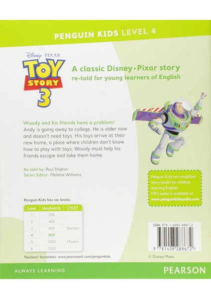 Disney Pixar Toy Story 3 (Pearson English Kids Readers) fiyatları